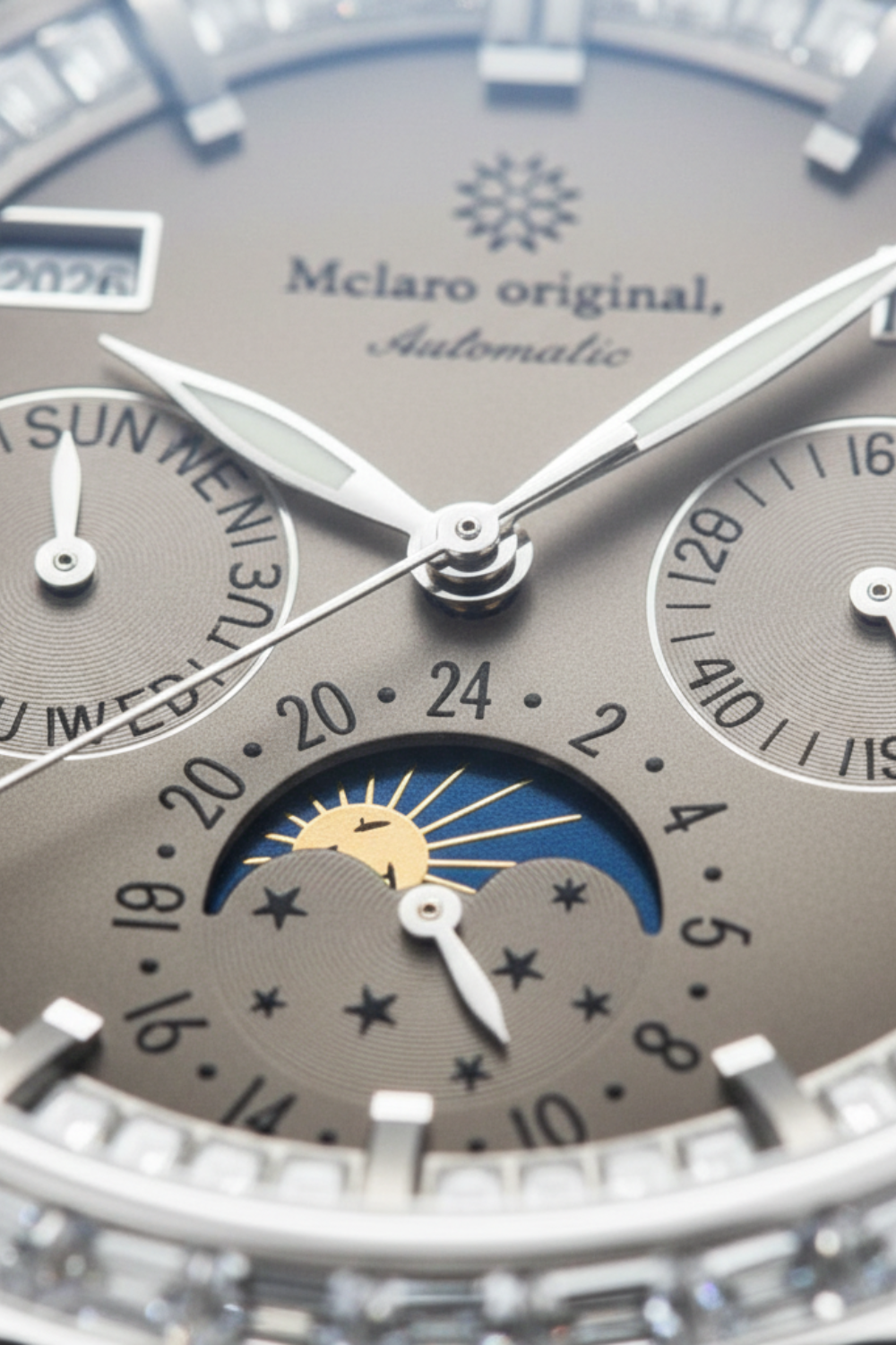 Astronaut Orbital Precision | Ash Platinum Dial Fully Automatic Watch Infinite Universe Series |A Mclaro Edition Watch (41614813)