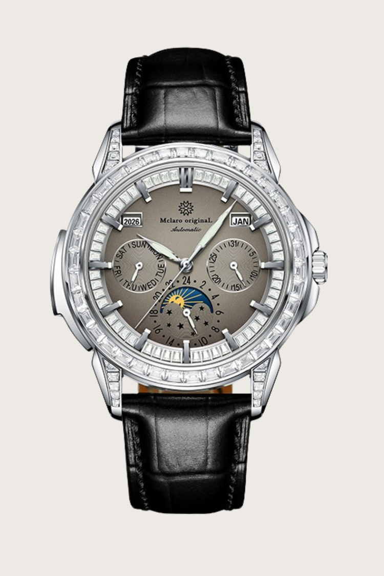 Astronaut Orbital Precision | Ash Platinum Dial Fully Automatic Watch Infinite Universe Series |A Mclaro Edition Watch (41614813)