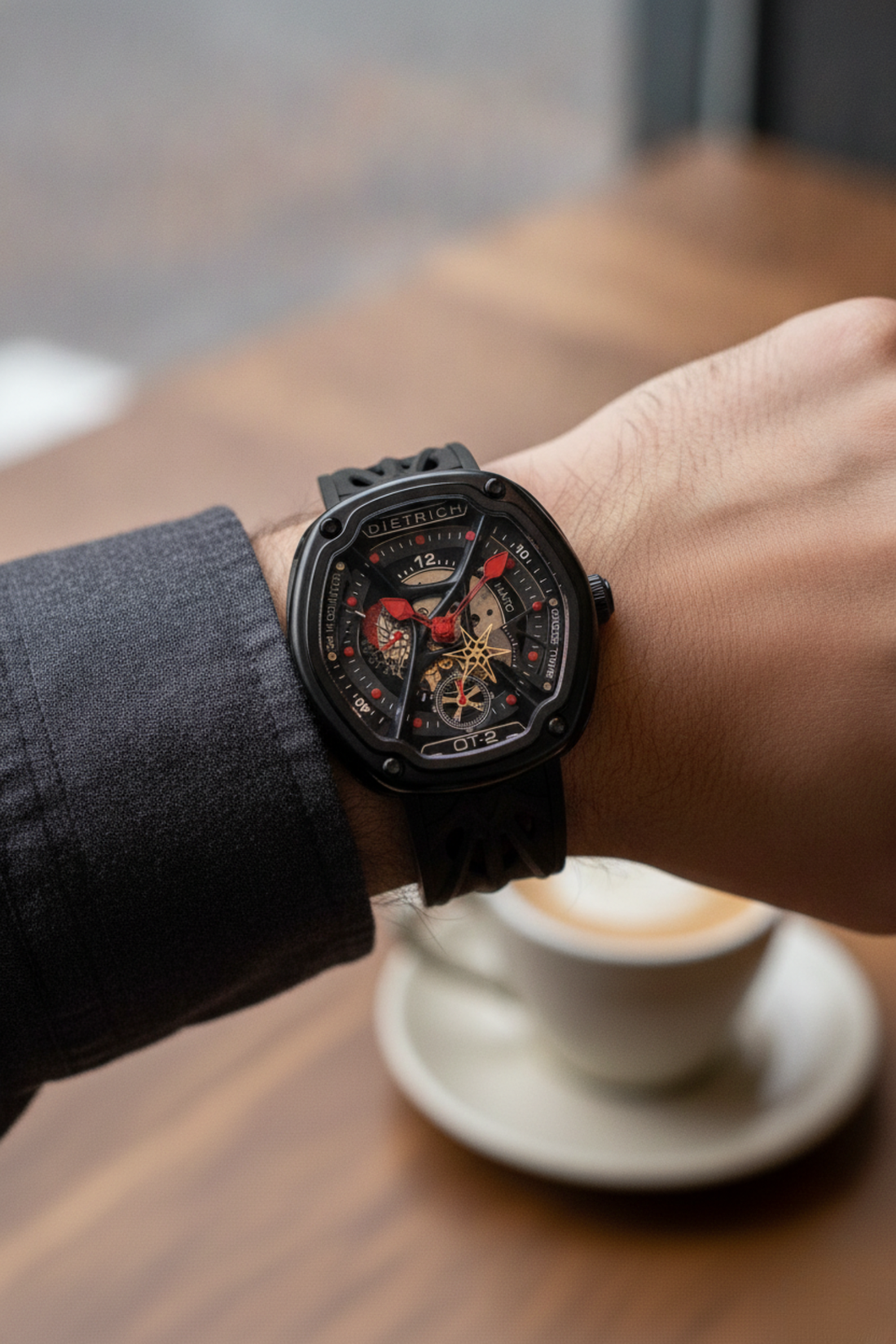 Dietrich Luxury Time Automatic Skeleton Dial Watch