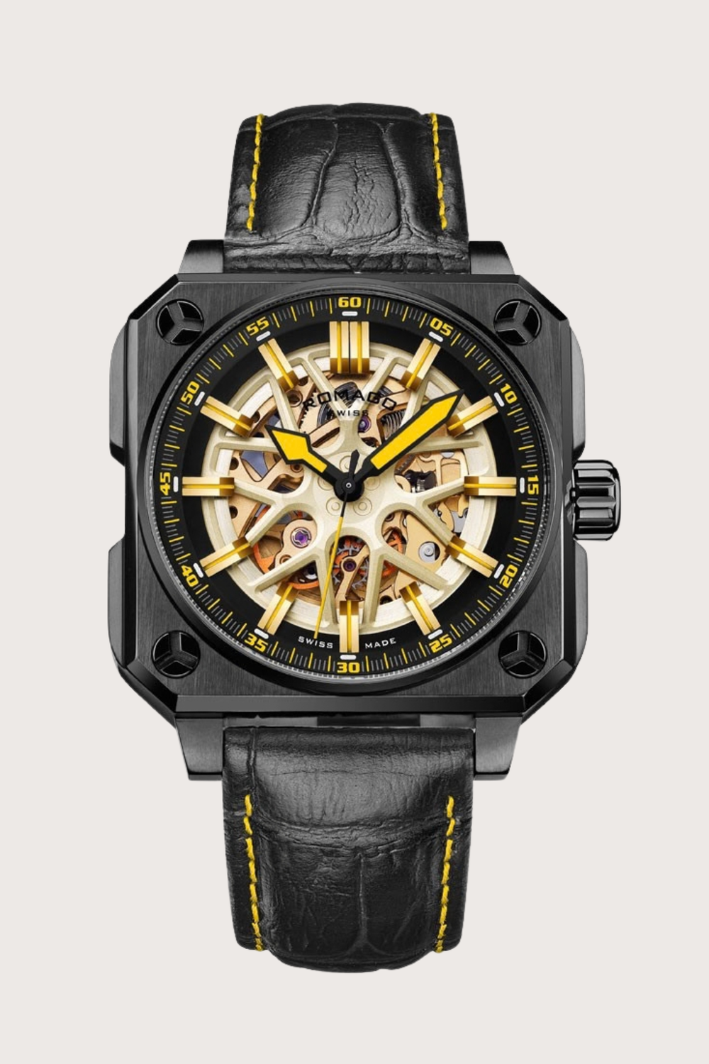 Double Racer Skeleton Luxury Square Automatic Watch