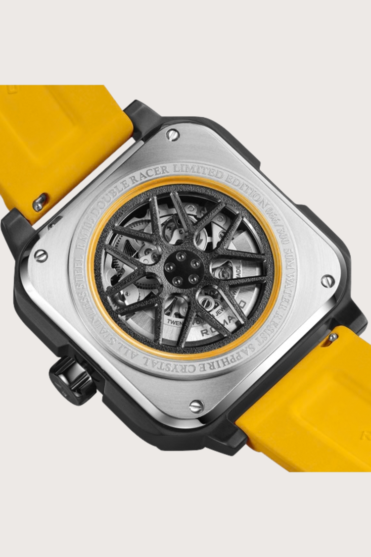 Double Racer wheel arch Luxury Square Automatic Watch