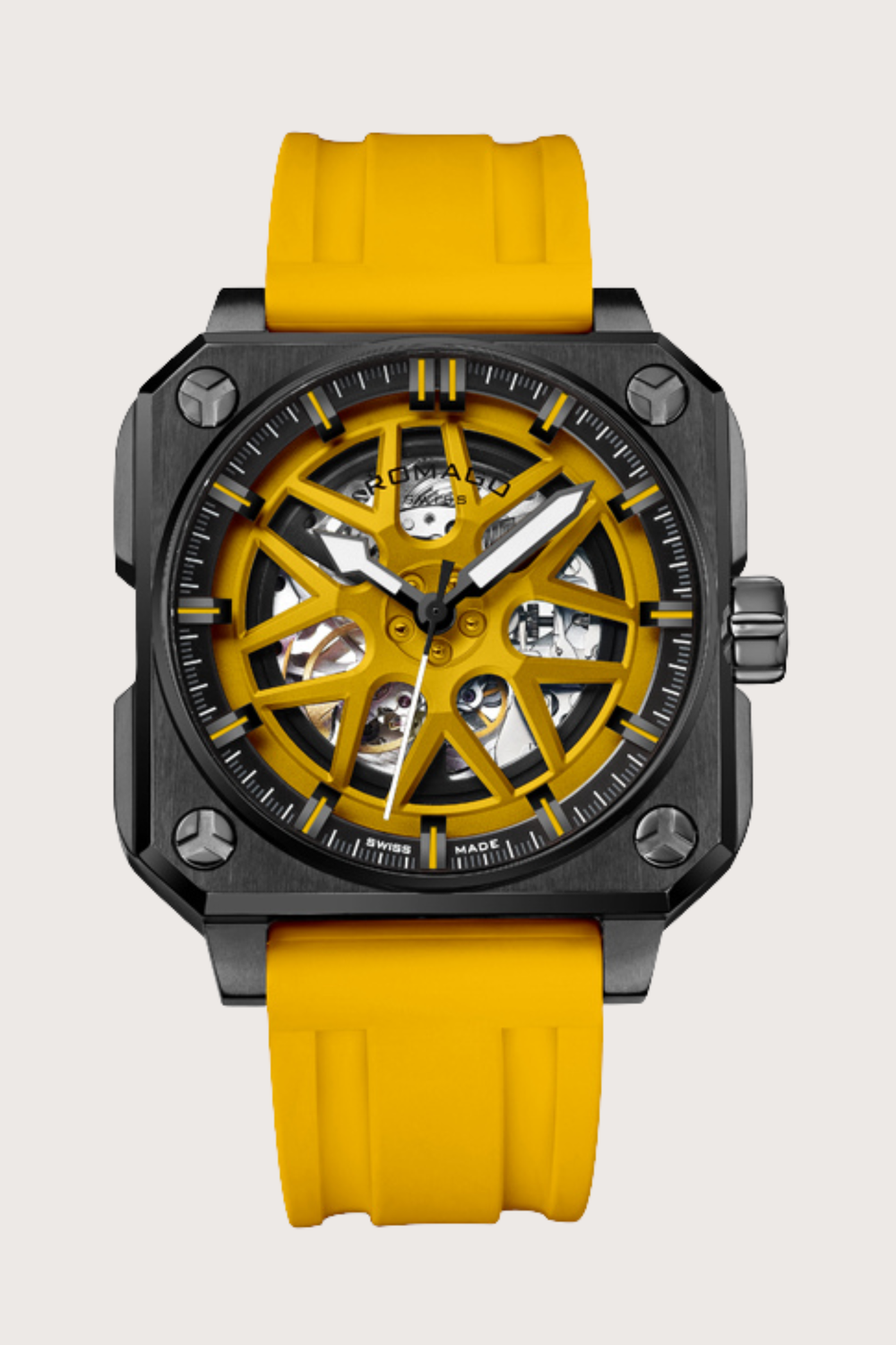 Double Racer wheel arch Luxury Square Automatic Watch