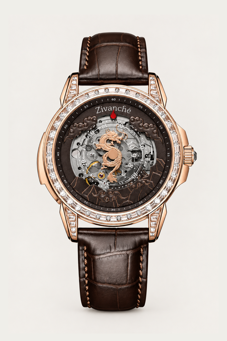 Draconis | Golden Brown Dragon Automatic Watch | A Mclaro Edition Watch (42637485)