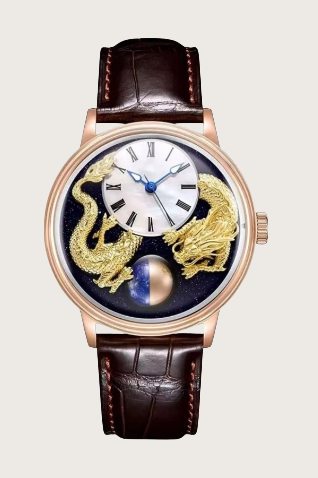 Dragon Lapis Celestial Sphere Mechanical Watch