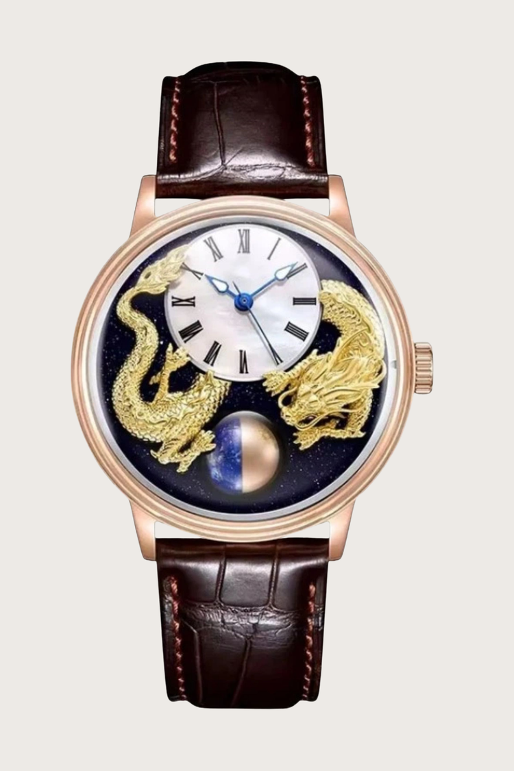 Dragon Lapis Celestial Sphere Mechanical Watch