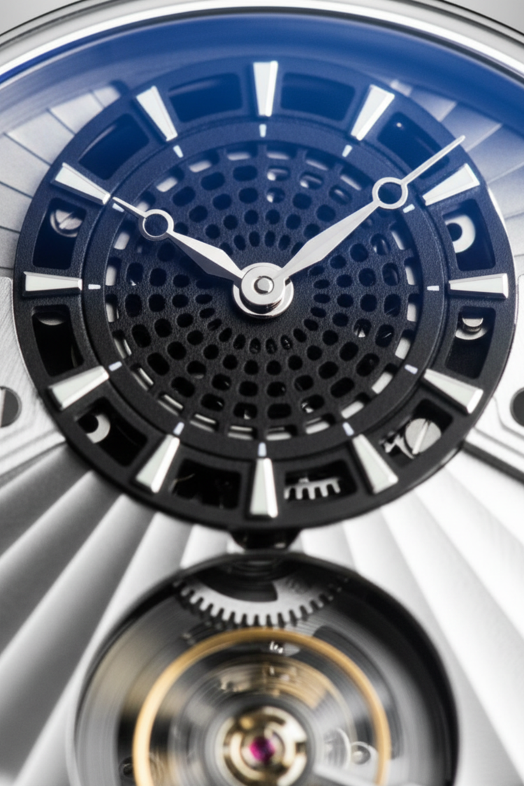 Earth Off‑Center Skeleton Masterpiece Edition Mechanical Watch