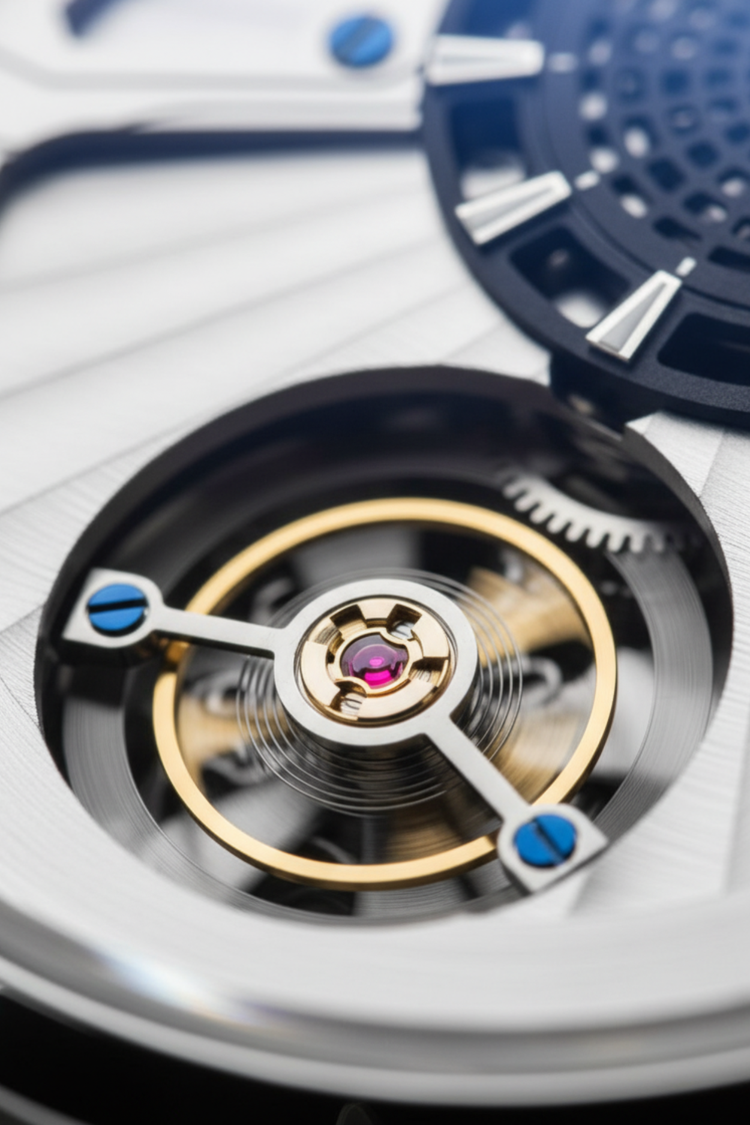 Earth Off‑Center Skeleton Masterpiece Edition Mechanical Watch