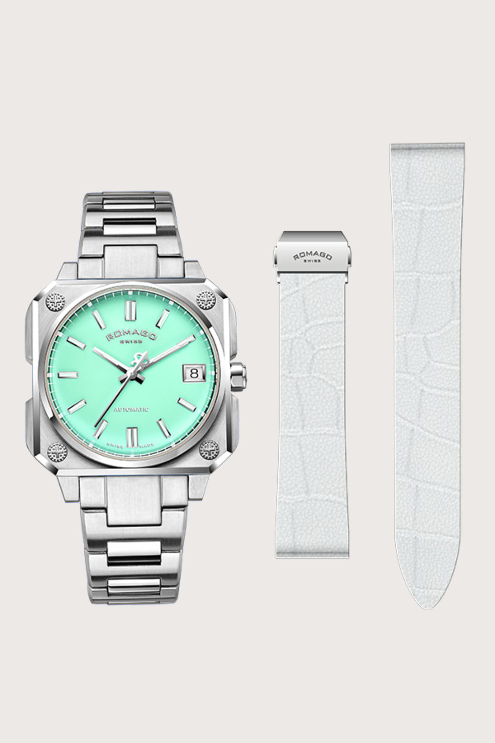 Elegant Me Robin Egg Blue Swiss Automatic Movement Watch
