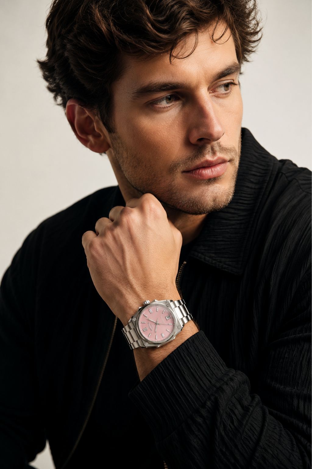 Elegant Me Pink Swiss Automatic Movement Watch