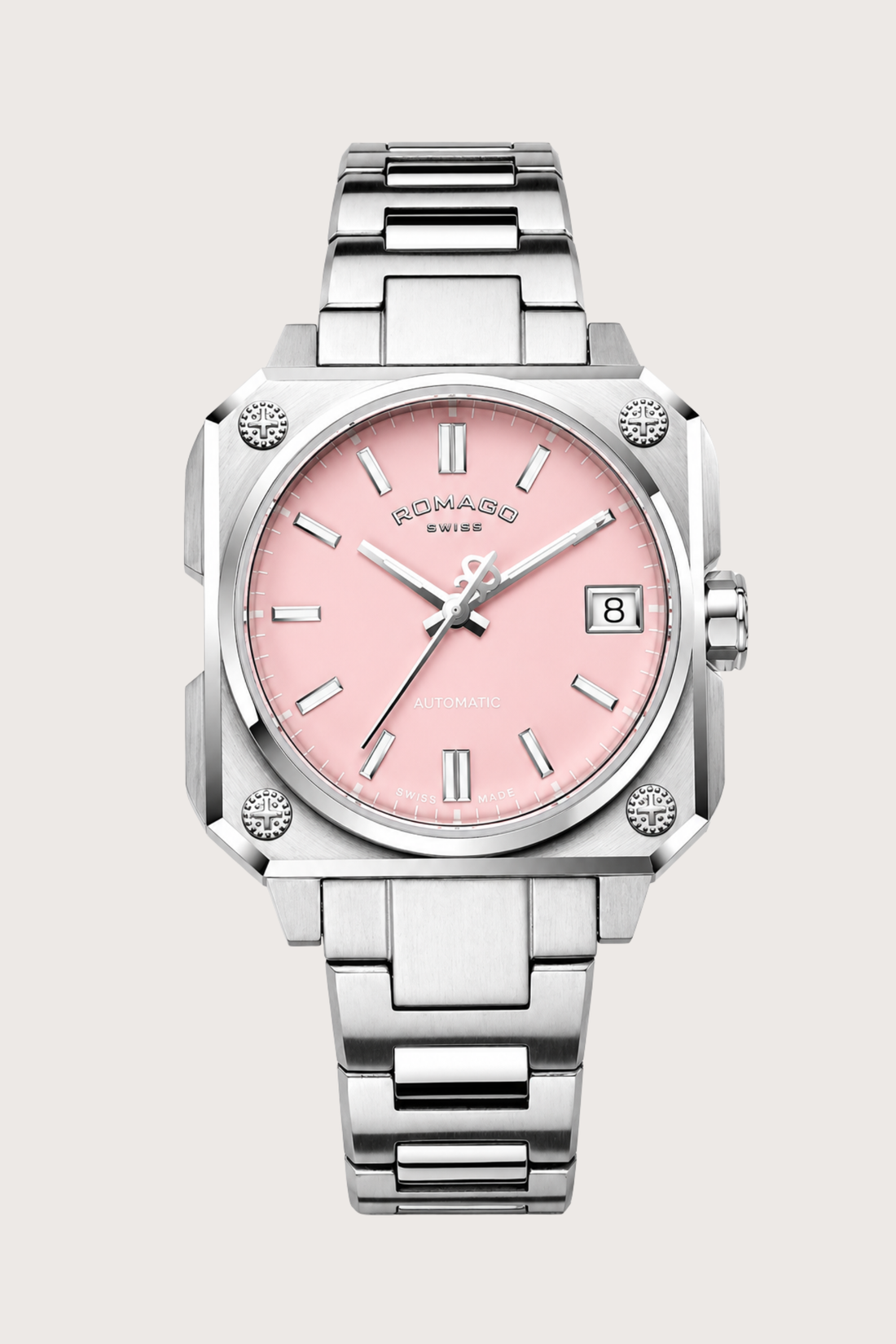 Elegant Me Pink Swiss Automatic Movement Watch