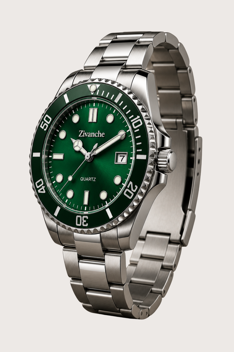 Royal Horizon Silver Green Quartz Edition Watch (45530877)