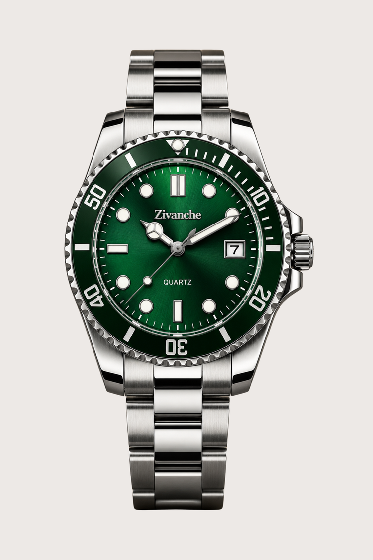Royal Horizon Silver Green Quartz Edition Watch (45530877)
