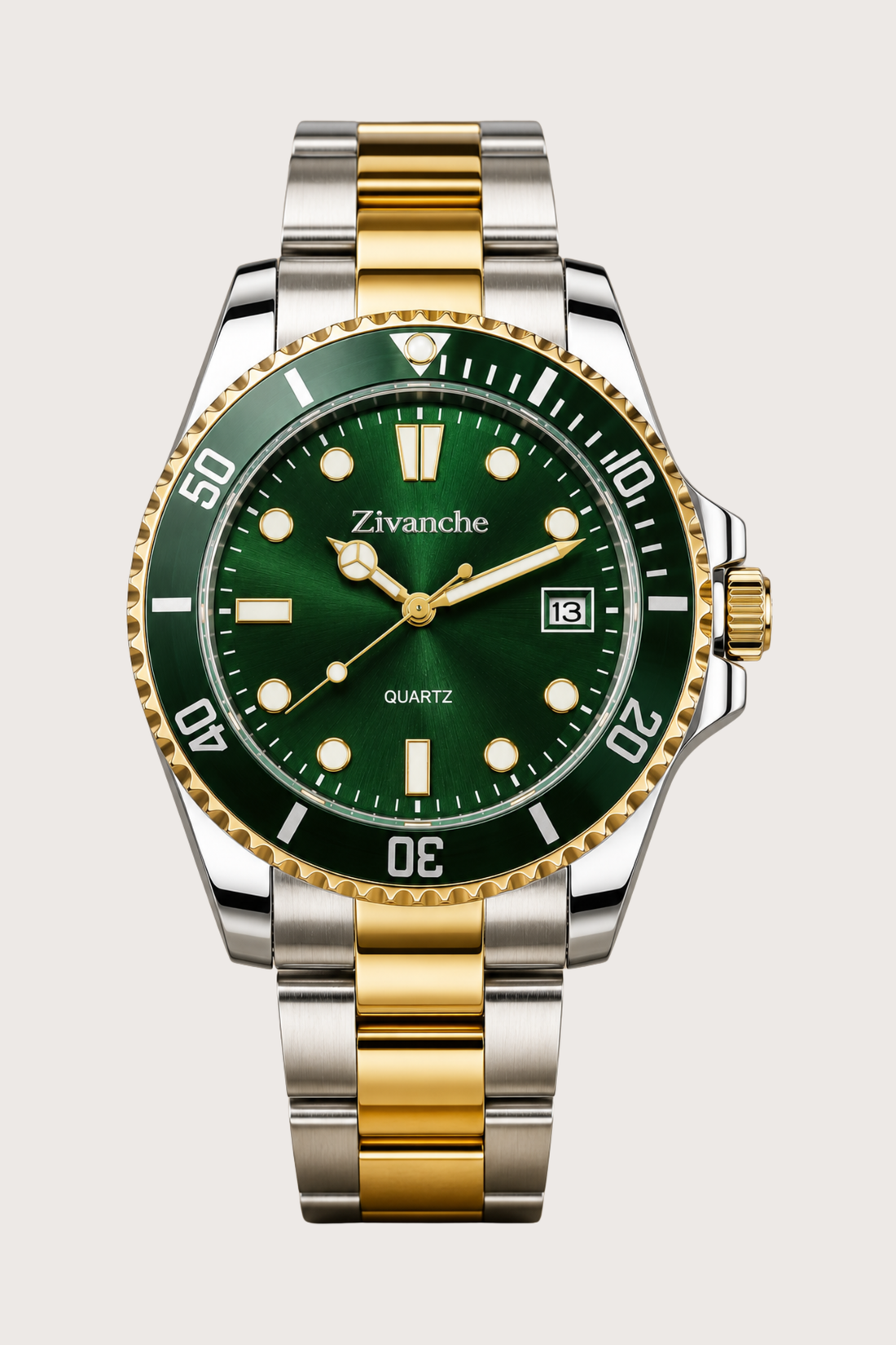 Royal Horizon Emerald Dual Tone Quartz Edition Watch (44658753)