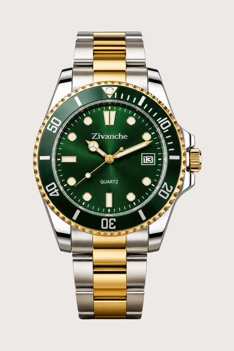 Royal Horizon Emerald Dual Tone Quartz Edition Watch (44658753)