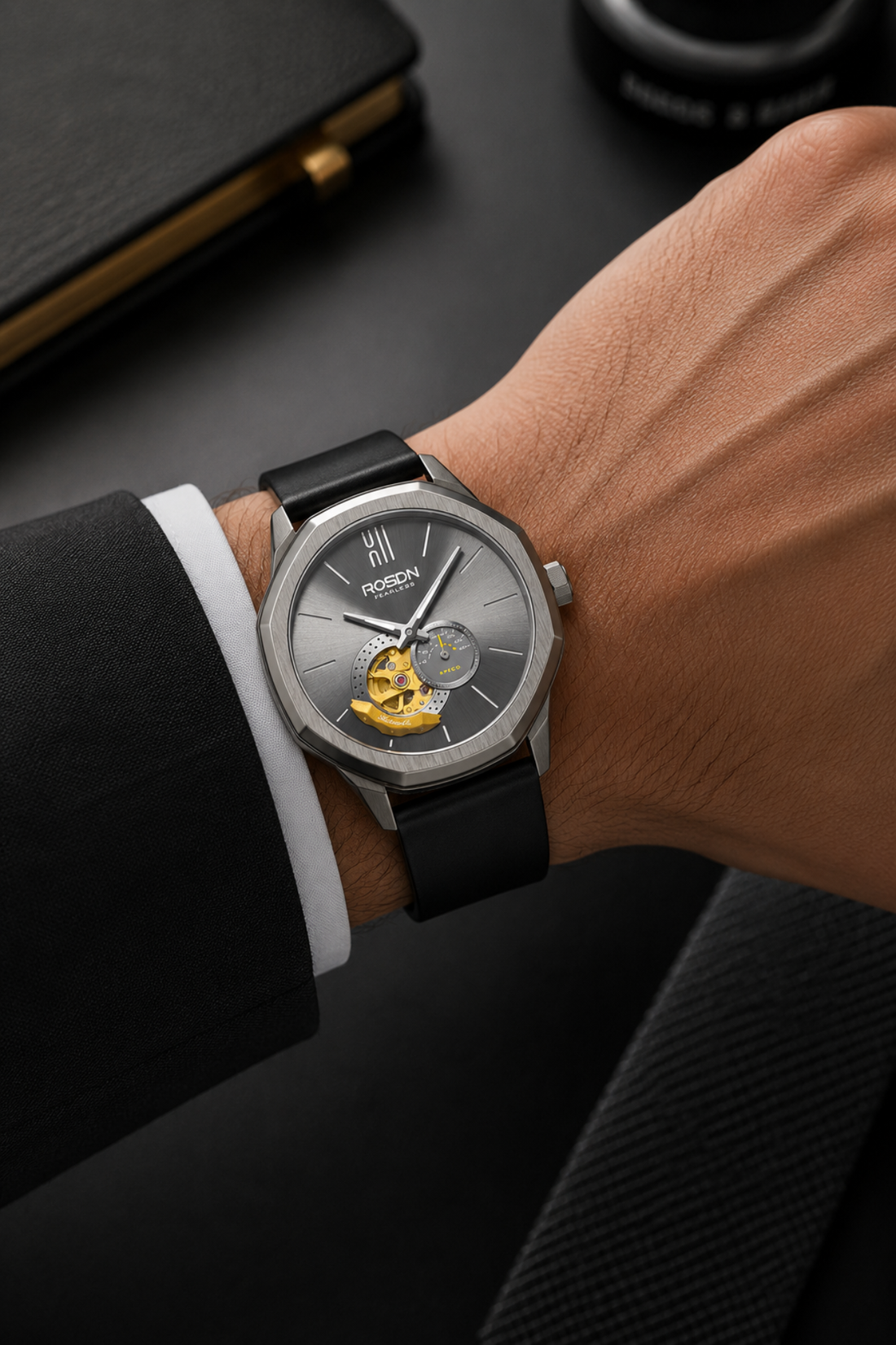 Fearless Edition Red Automatic Watch - Black