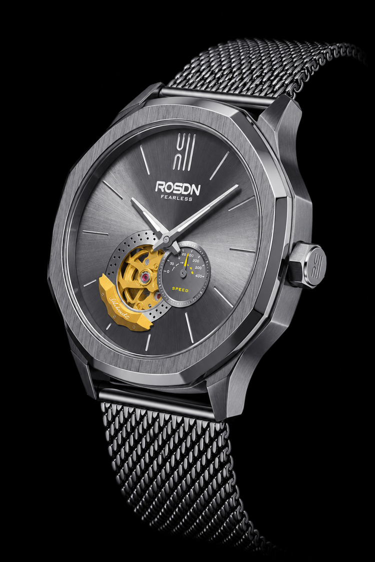 Fearless Edition Milanese Mesh Bracelet Green Peacock Automatic Watch