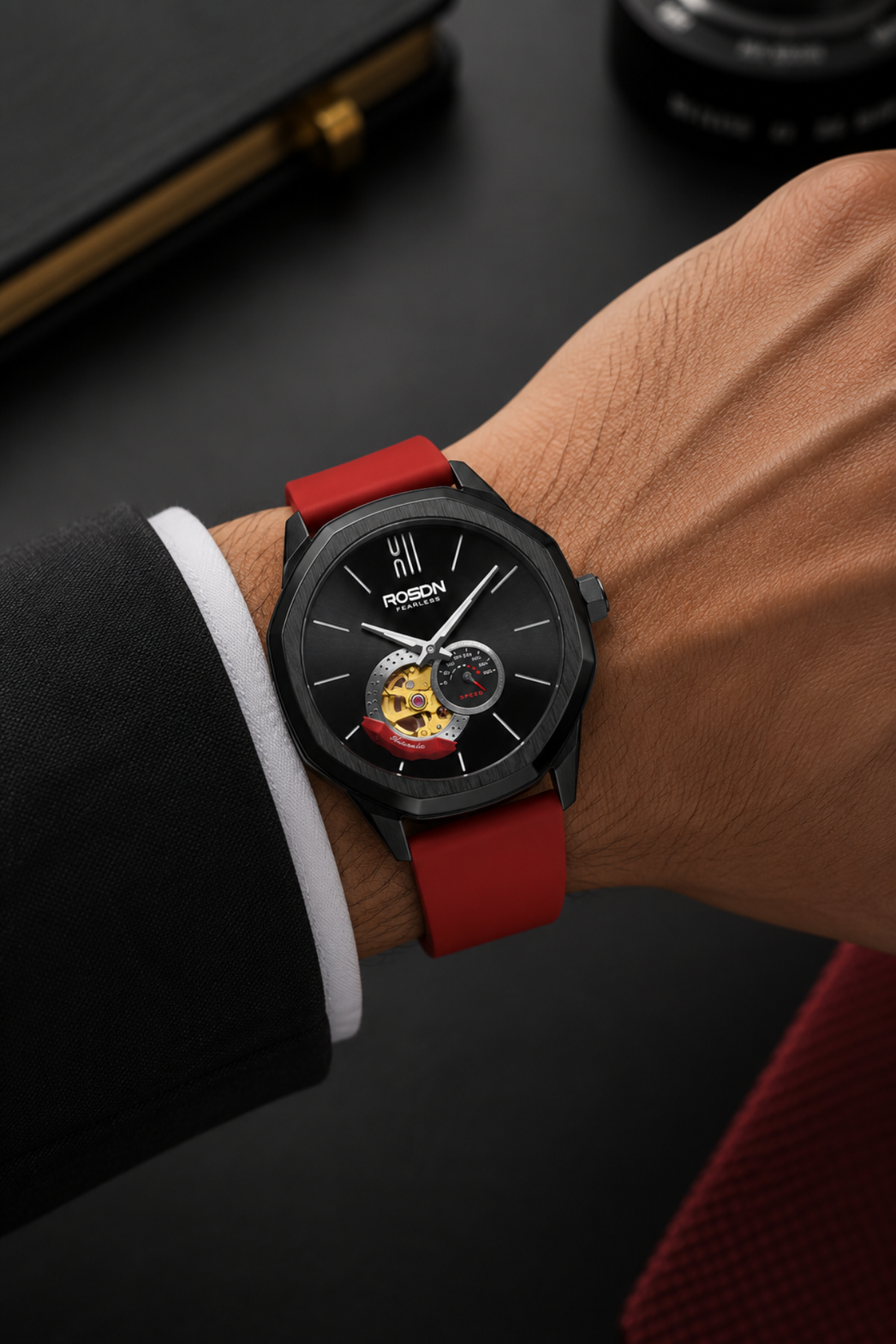Fearless Edition Red Automatic Watch - Red