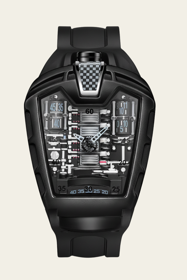 Ferrari Engine Black & Sky Sports Watch (43522445)