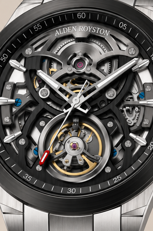 Flying Tourbillon Automatic Movement Watch