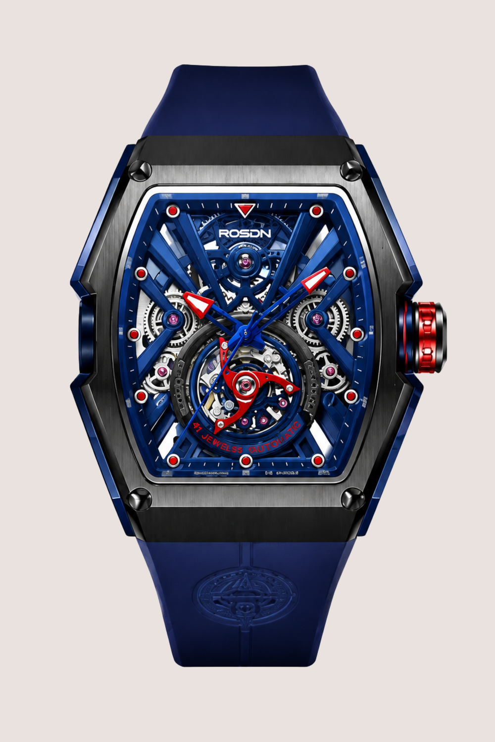 Force ROSON Skeleton Royale Style Blue Watch