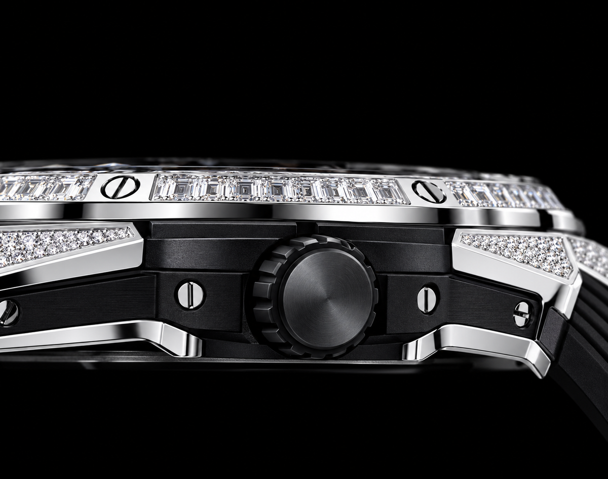 The Symphony of Night | Black Silver Tourbillon Watch
