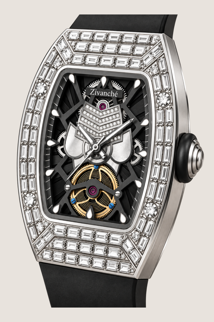 Gemstone Edition Luxury Skeleton Zivanche  Watch