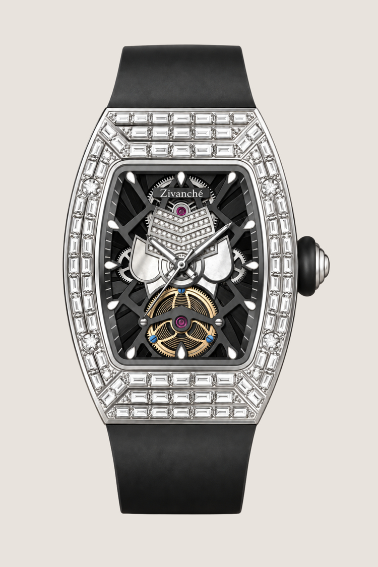 Gemstone Edition Luxury Skeleton Zivanche  Watch