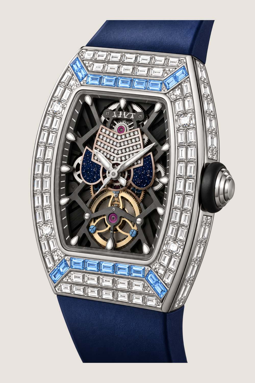 Gemstone Edition Luxury Skeleton Zivanche  Watch