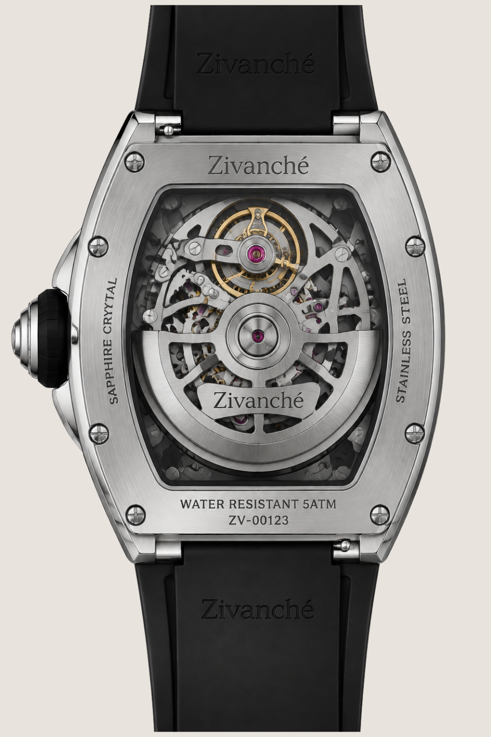Gemstone Edition Luxury Skeleton Zivanche  Watch