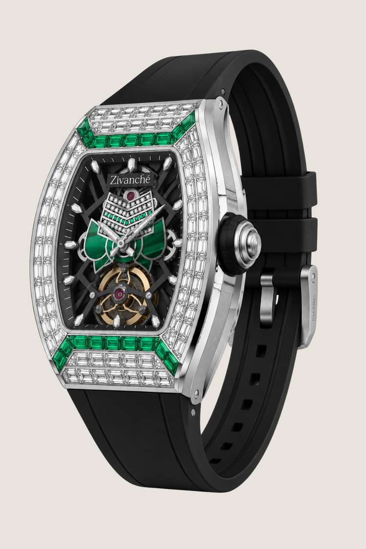 Gemstone Edition Luxury Skeleton Zivanche  Watch
