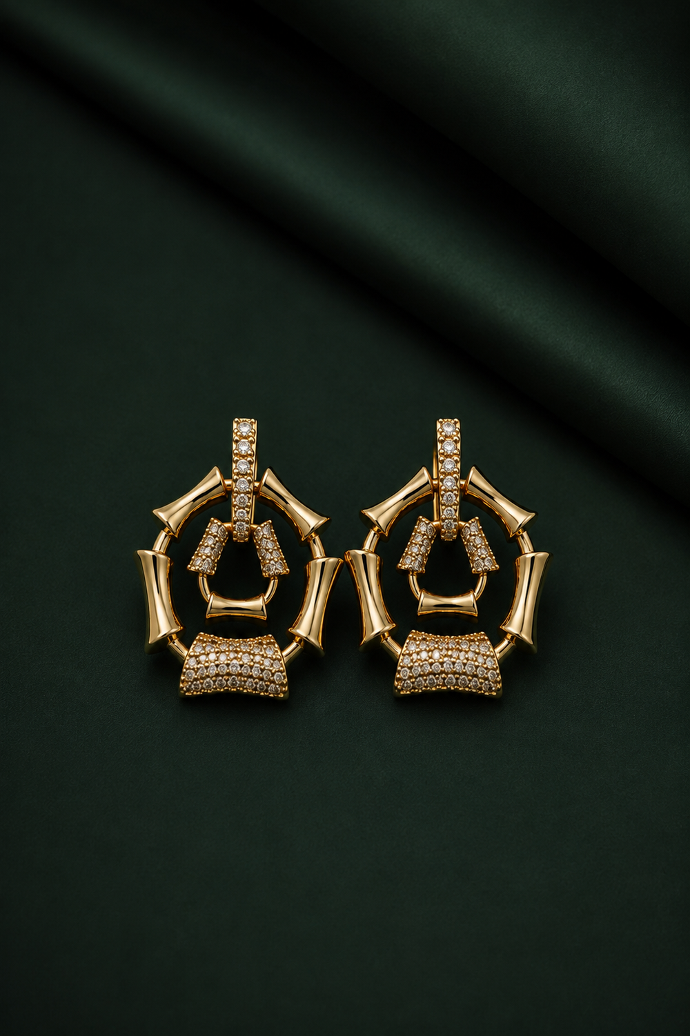 Golden Bamboo Radiance Complete Jewelry Set