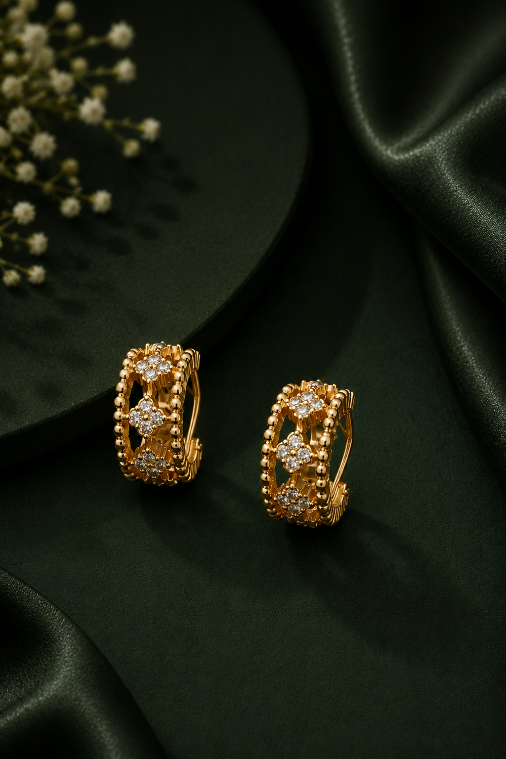 Golden Blossom Radiance Complete Jewelry Set
