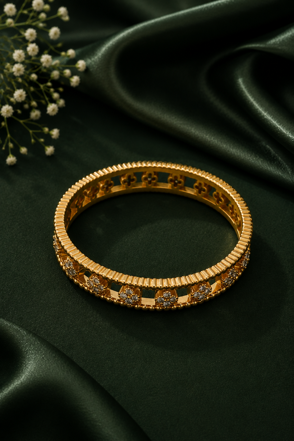Golden Blossom Radiance Complete Jewelry Set