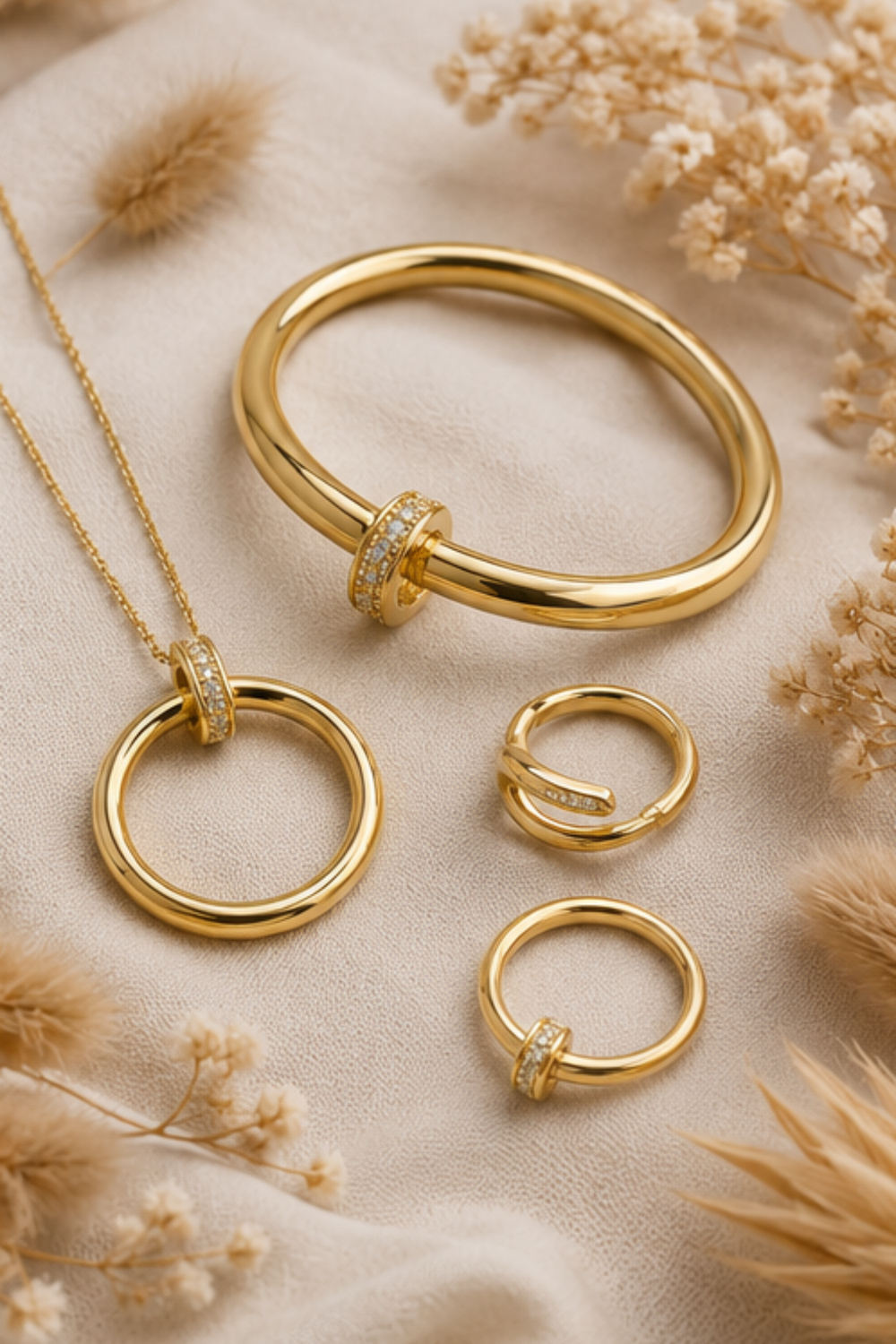 Golden Halo Radiance Jewelry Collection