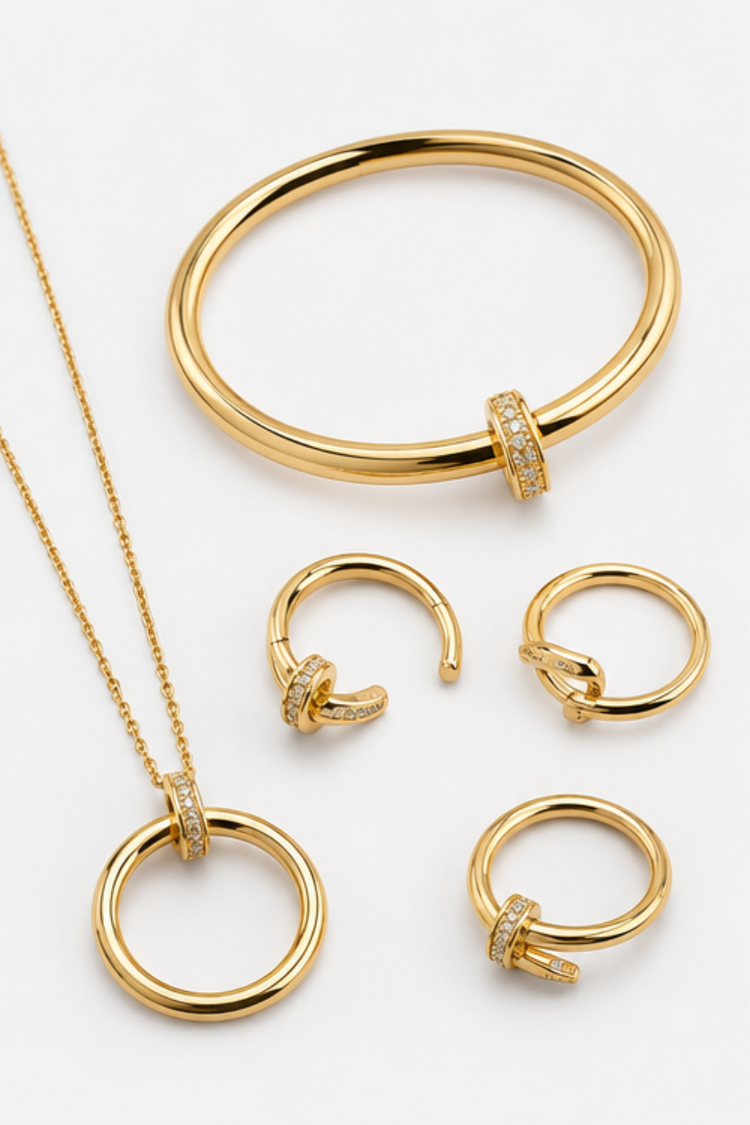 Golden Halo Radiance Jewelry Collection