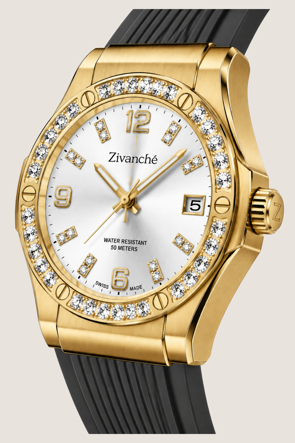 Golden Stardust Crystal Elegance Sapphire Watch