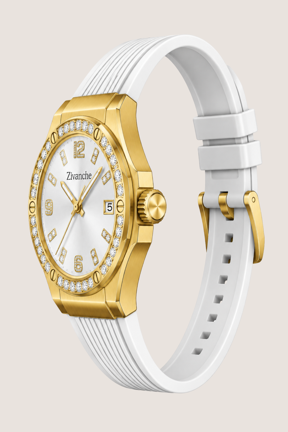 Golden Stardust Crystal Elegance Sapphire Watch
