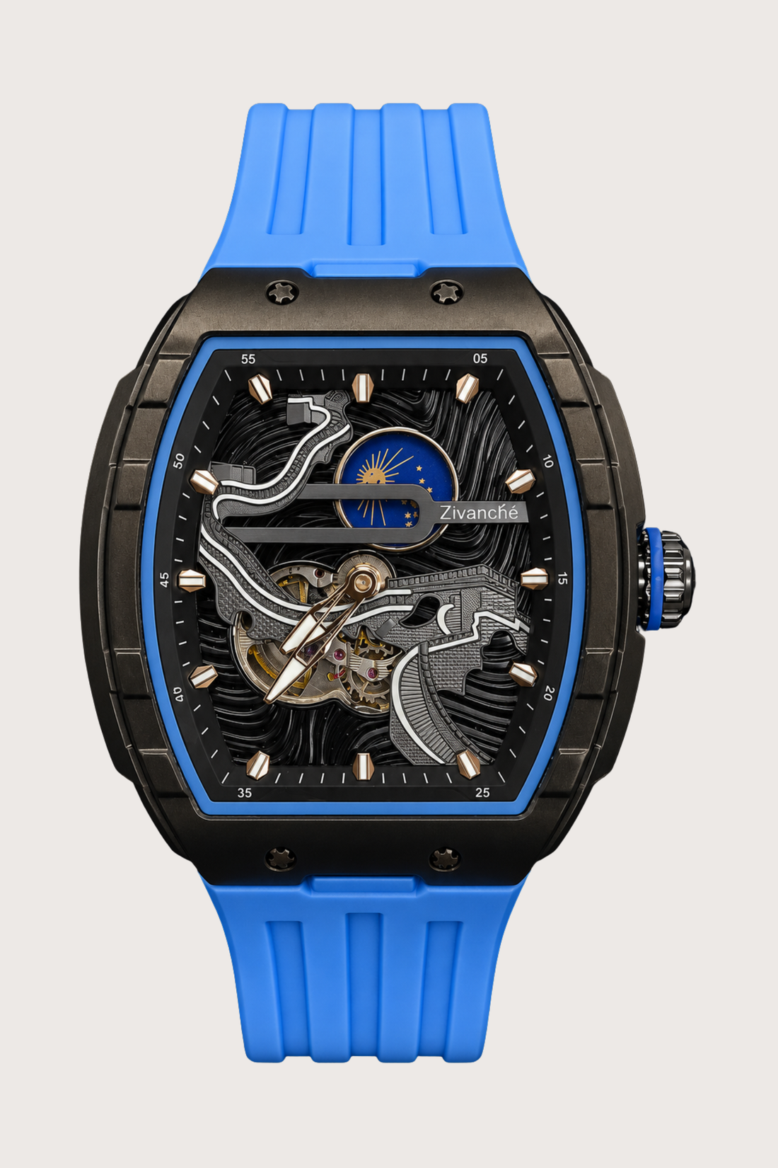 Crimson Orbit Black Blue  Automatic Watch (44658706)