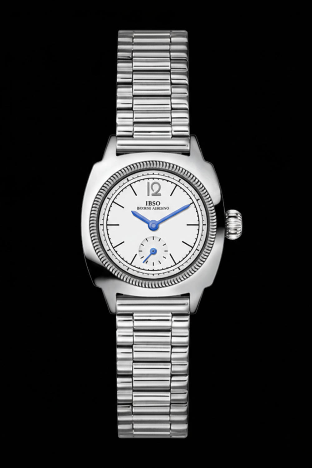 Classic White Dial Silver Crest Automatic Watch | IBSO Edition
