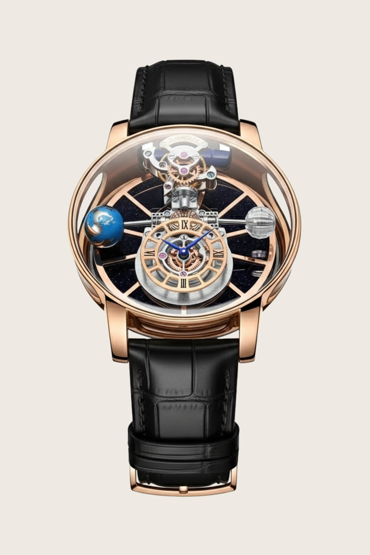 Astral Black Timepiece Orbit Watch