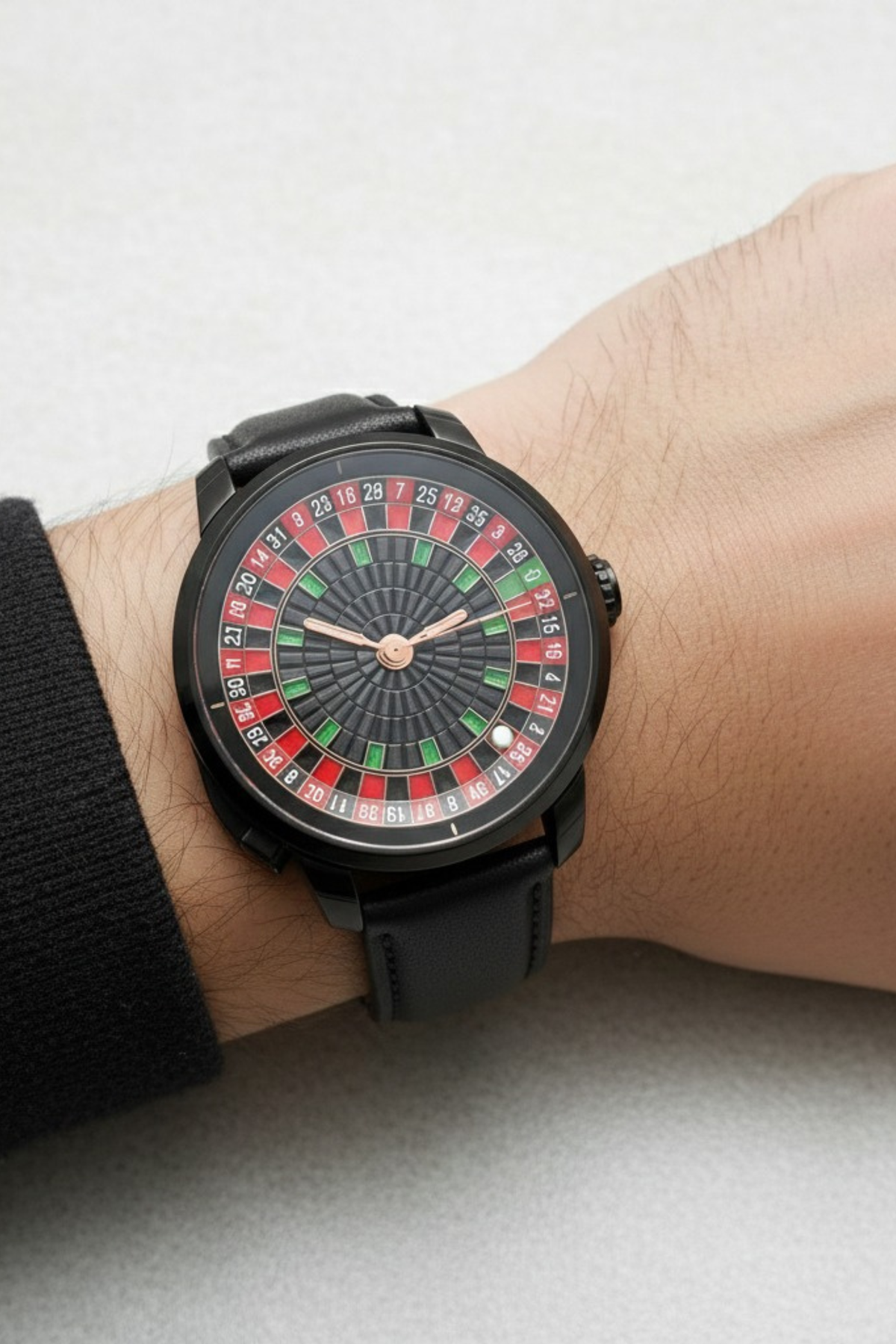 Casino Series Black Roulette Automatic Watch – Noir Wheel Edition - (41018894)