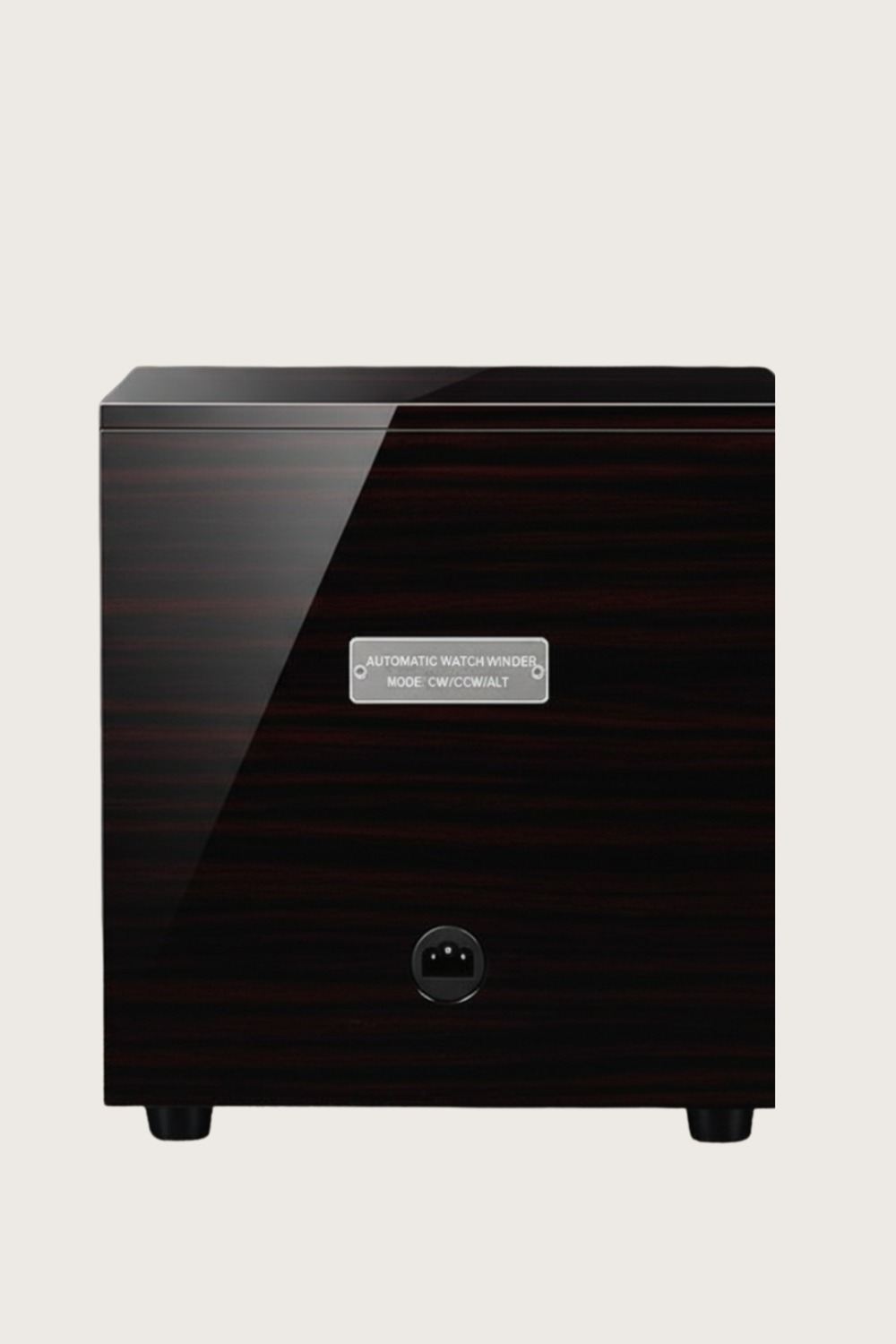 Regal Wood | Single Watch Winder with Red Velvet Interior