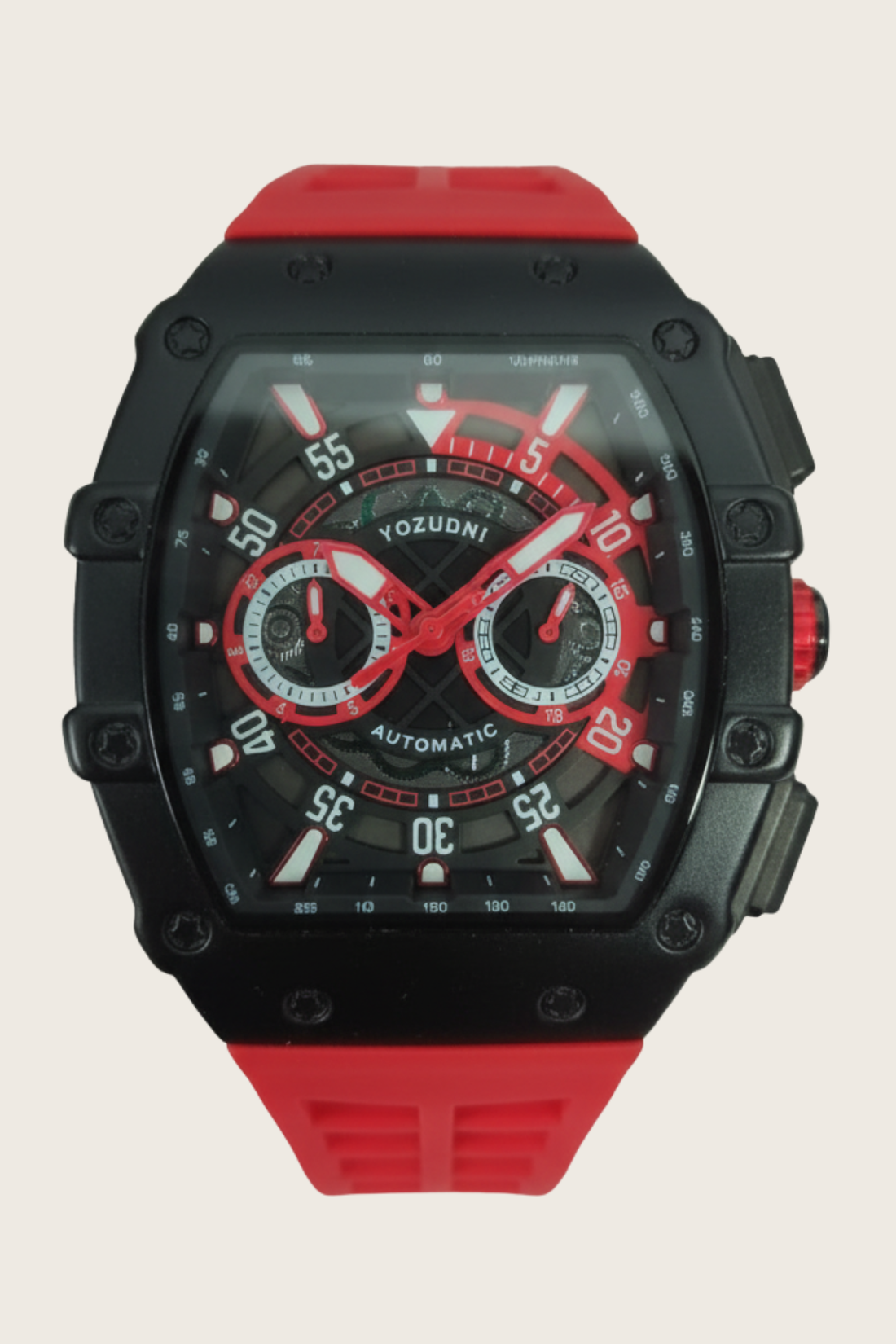 YOZUDNI Crimson Vortex | Octagon Skeleton Automatic Edition - (ZIVOCYZCSBLK0105)