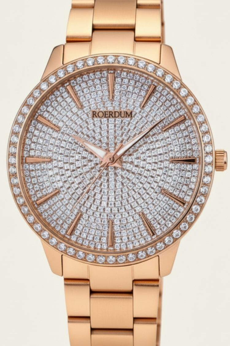 Luxe Shine Quartz | Full Crystal Rose Gold Edition