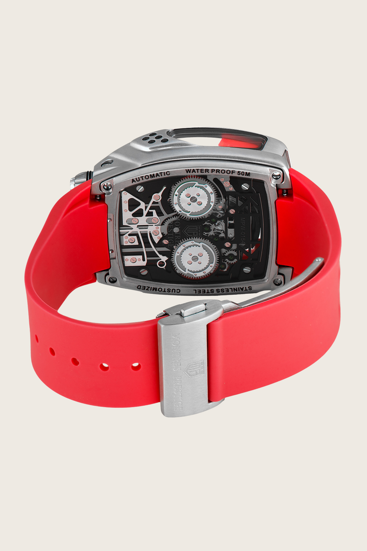 Viper Engine Red with Silver Dial | Tonneau Skeleton Engine Edition - (43014178)
