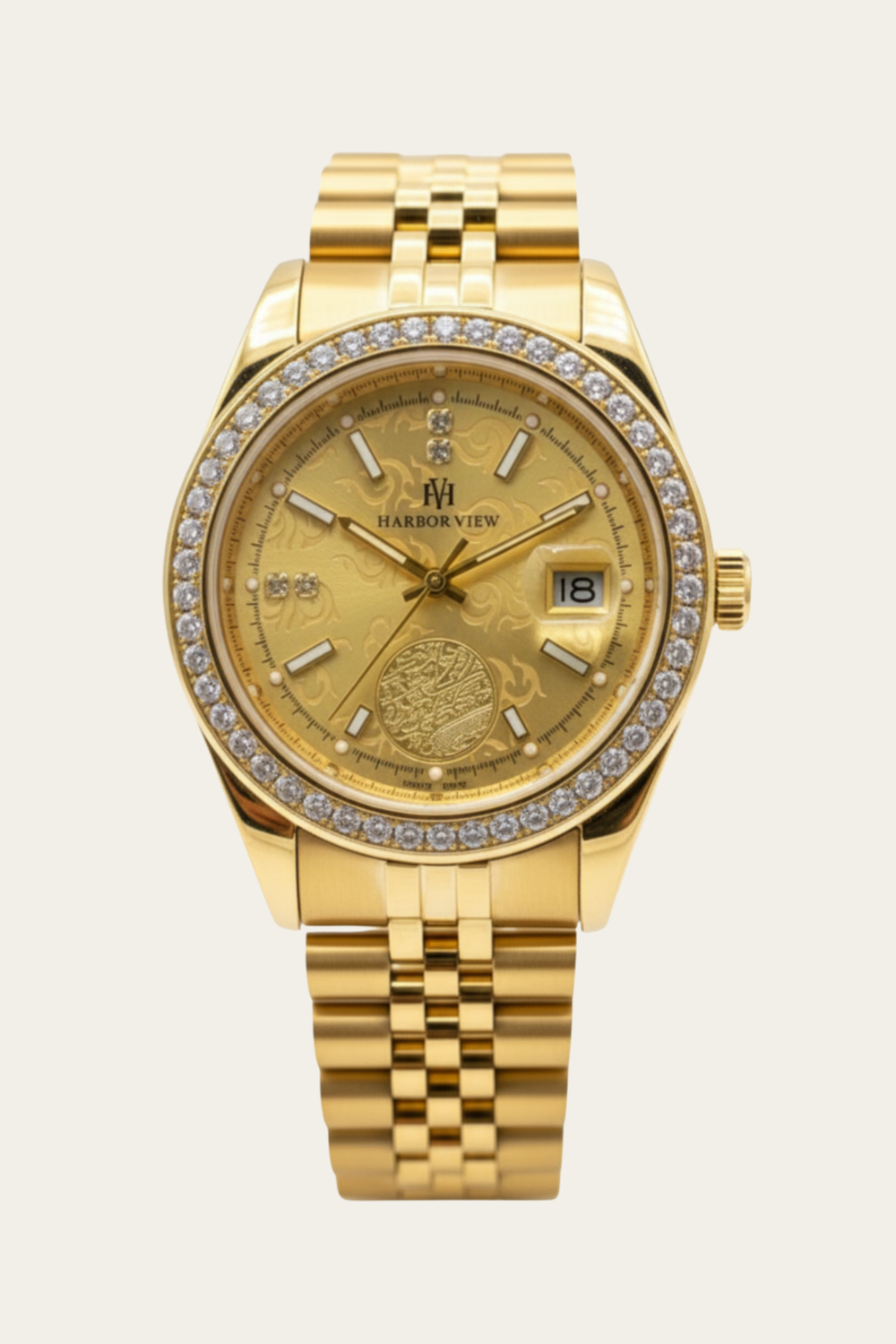Harbor View Emblem Gold Quartz | Gemstone Bezel Edition