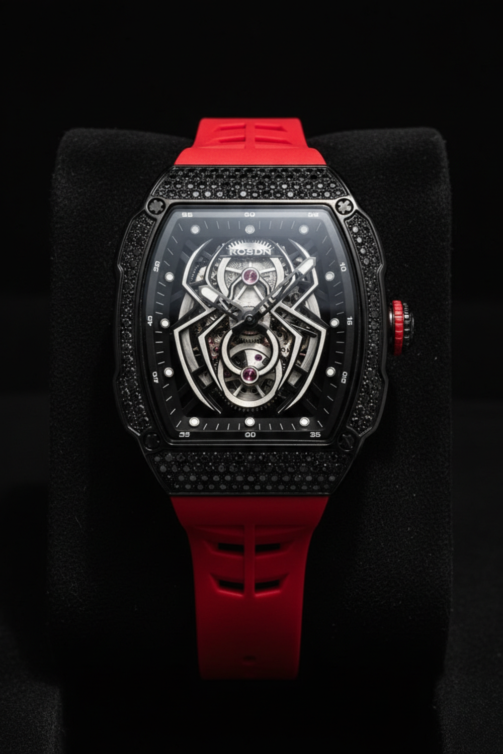 ROSDN Spider Core Red & Black Automatic Mechanical Watch