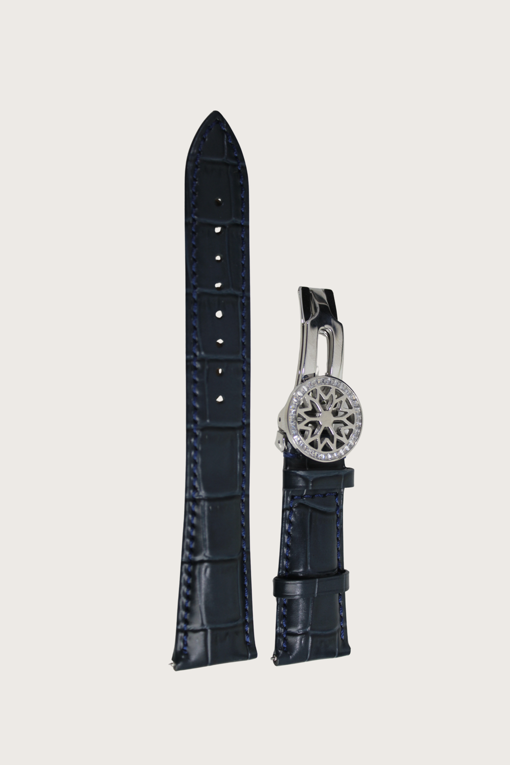 Zivanche | Blue Strap with Silver Folding Clasp