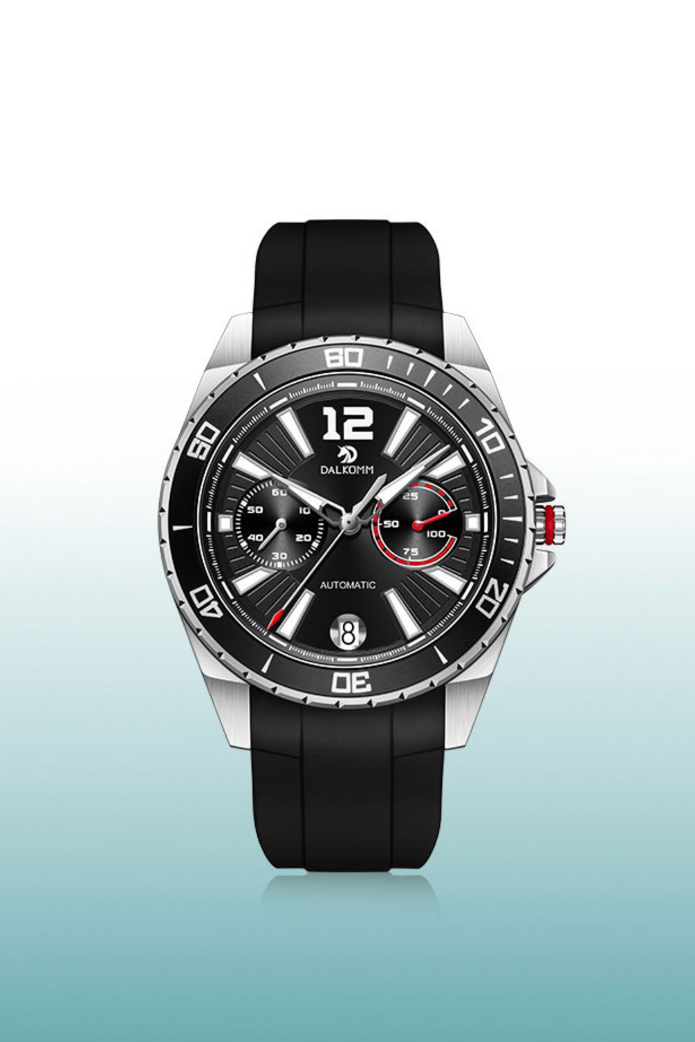 Men's Speed 16212-A Series Automatic Quartz Mechanic with Stainless Steel Black Watch | Dalkomm Edition