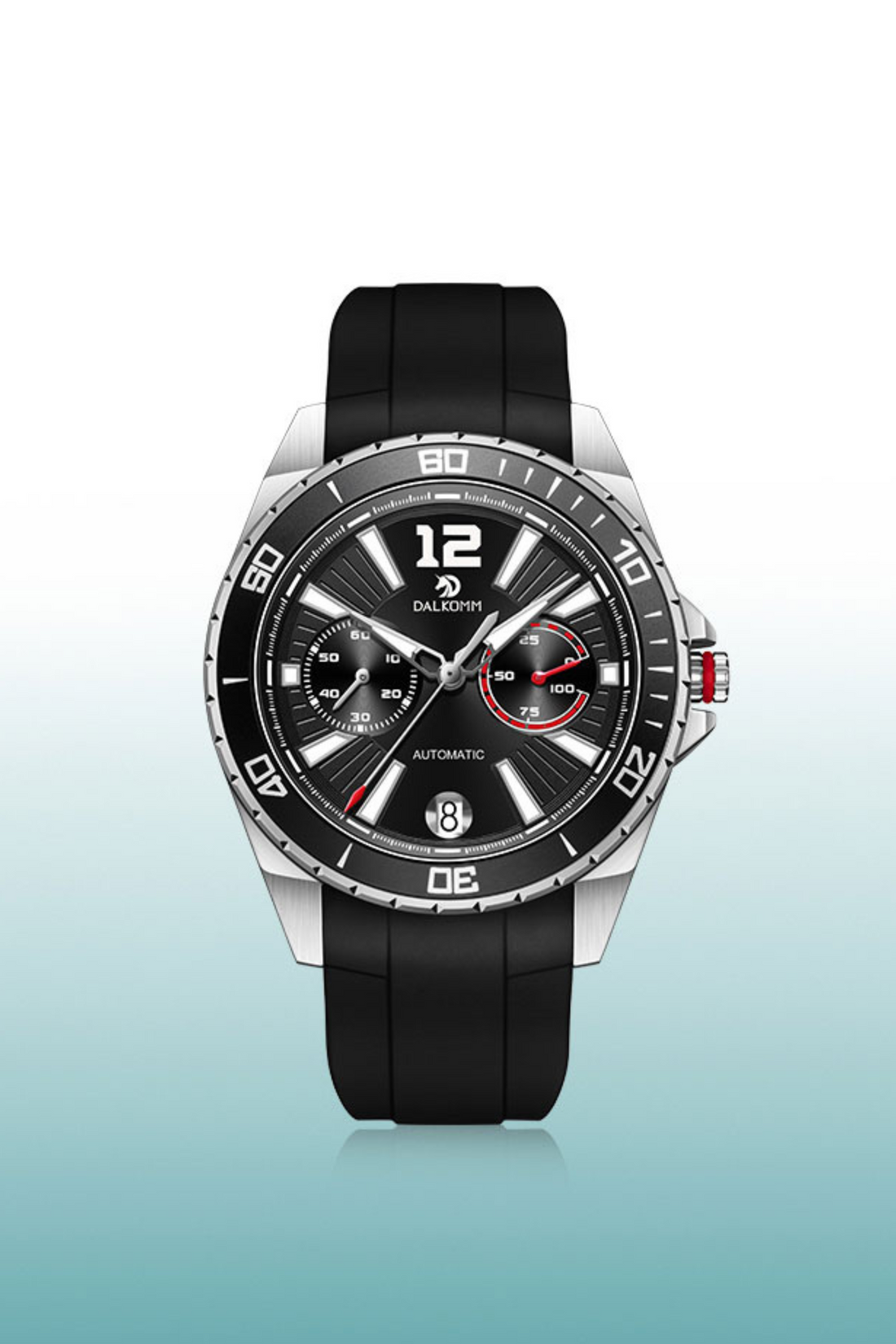 Men's Speed 16212-A Series Automatic Quartz Mechanic with Stainless Steel Black Watch | Dalkomm Edition